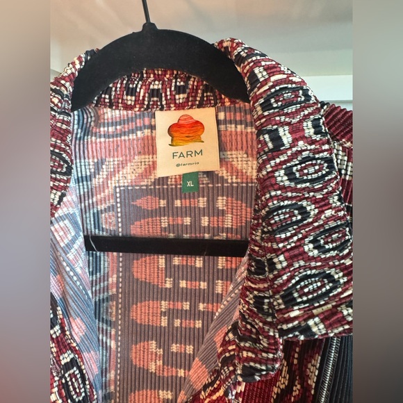 FARM RIO Plisse Pant Set | Size XL - Picture 4 of 4